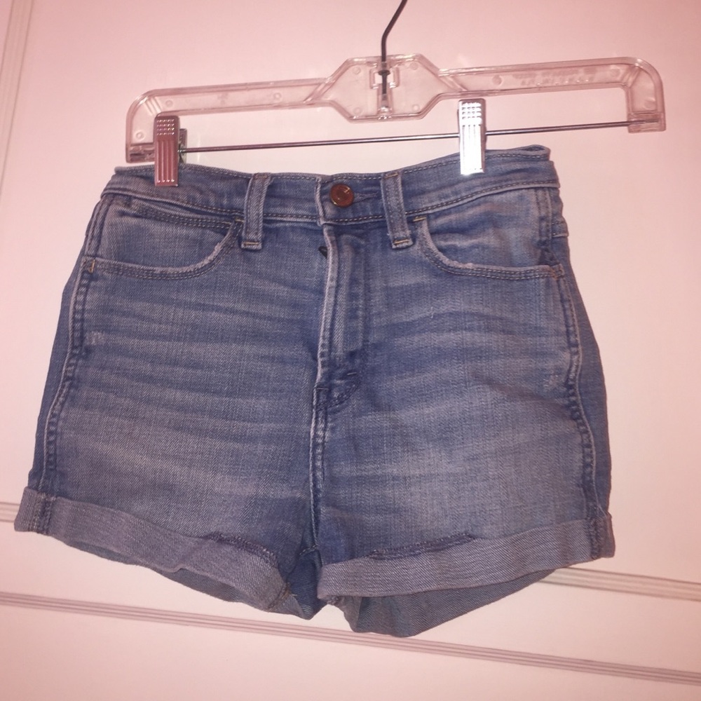 a&f jean shorts